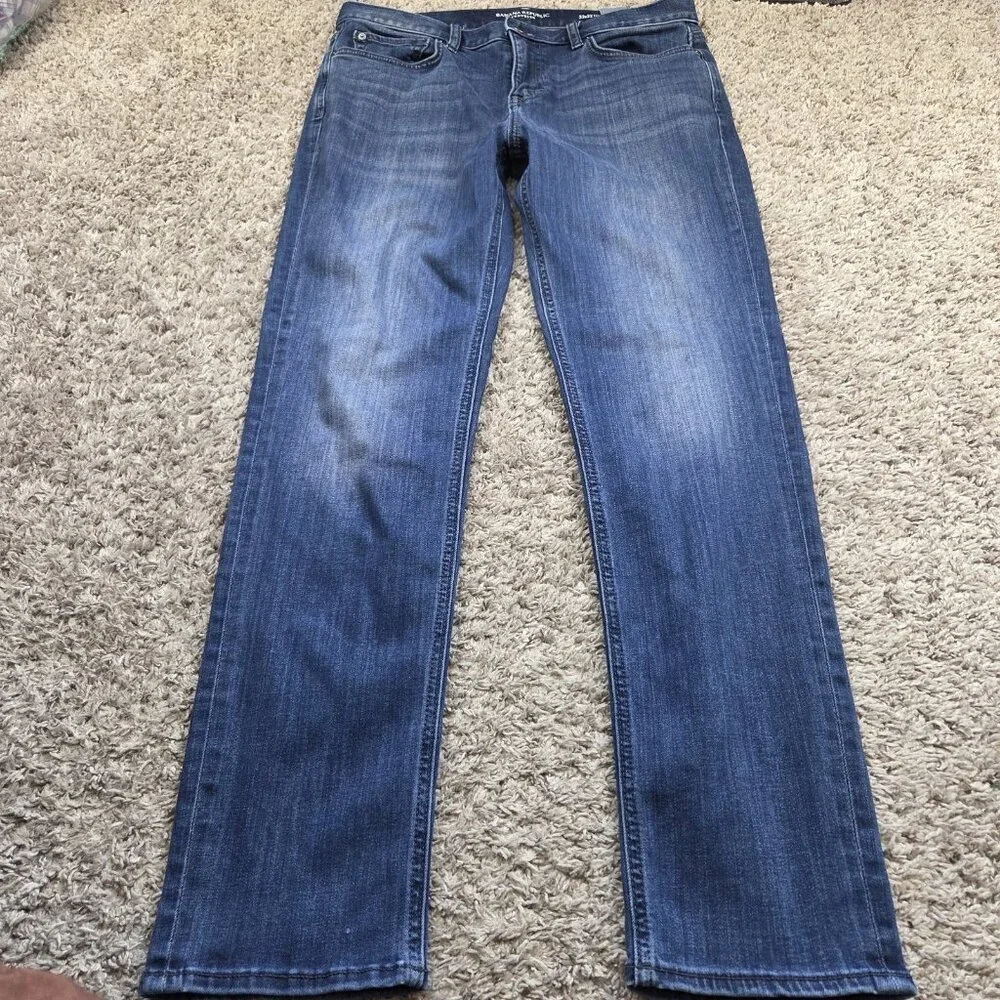 Banana Republic Jeans Mens 33x32 Blue Slim Fit Denim Stretch